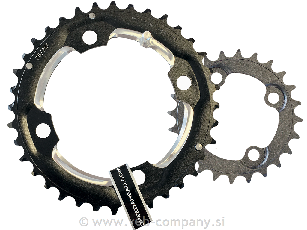 Verižnik FSA MTB ALLOY BLACK DOUBLE