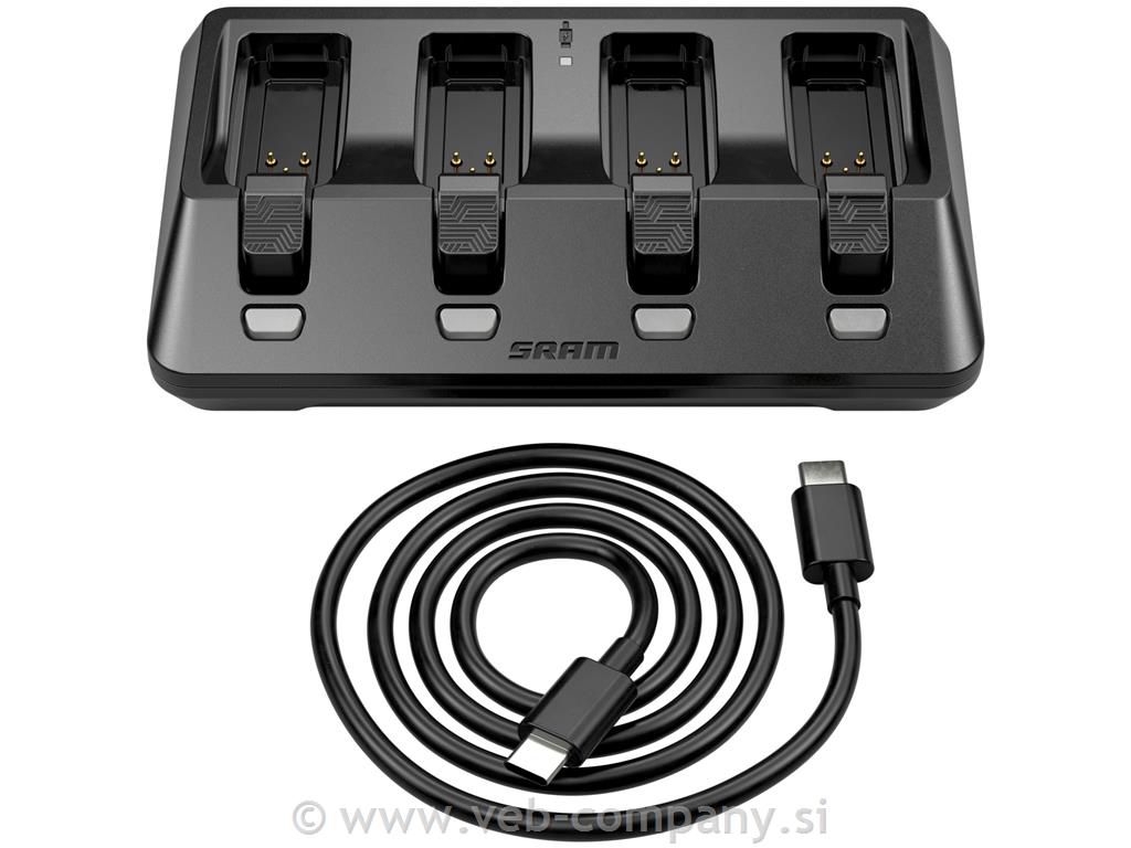 Polnilec Baterije SRAM AXS 4-port USB-C
