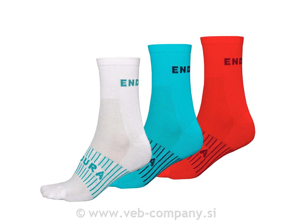 Nogavice ENDURA Wms Coolmax Race 3-Pack