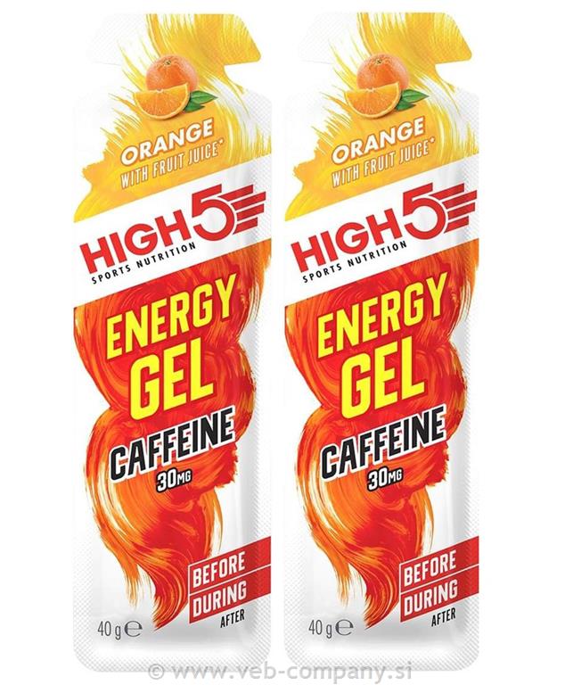 HIGH 5 Energy Gel 1+1 Gratis Caffein