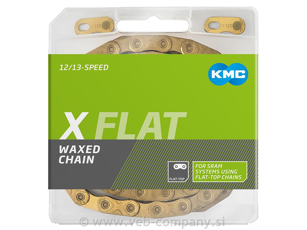 Veriga KMC X Ti-N Flat-Top Waxed 12/13P