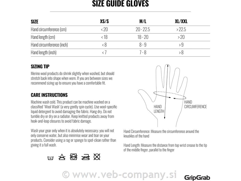GRIPGRAB Rokavice Primavera 2 Merino