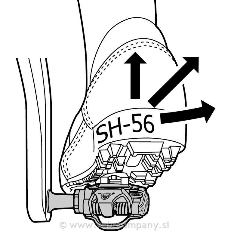 SHIMANO Ploščice Pedal SPD SM-SH56