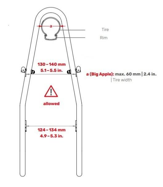 Prtljažnik TUBUS Tara Big Apple Lowrider